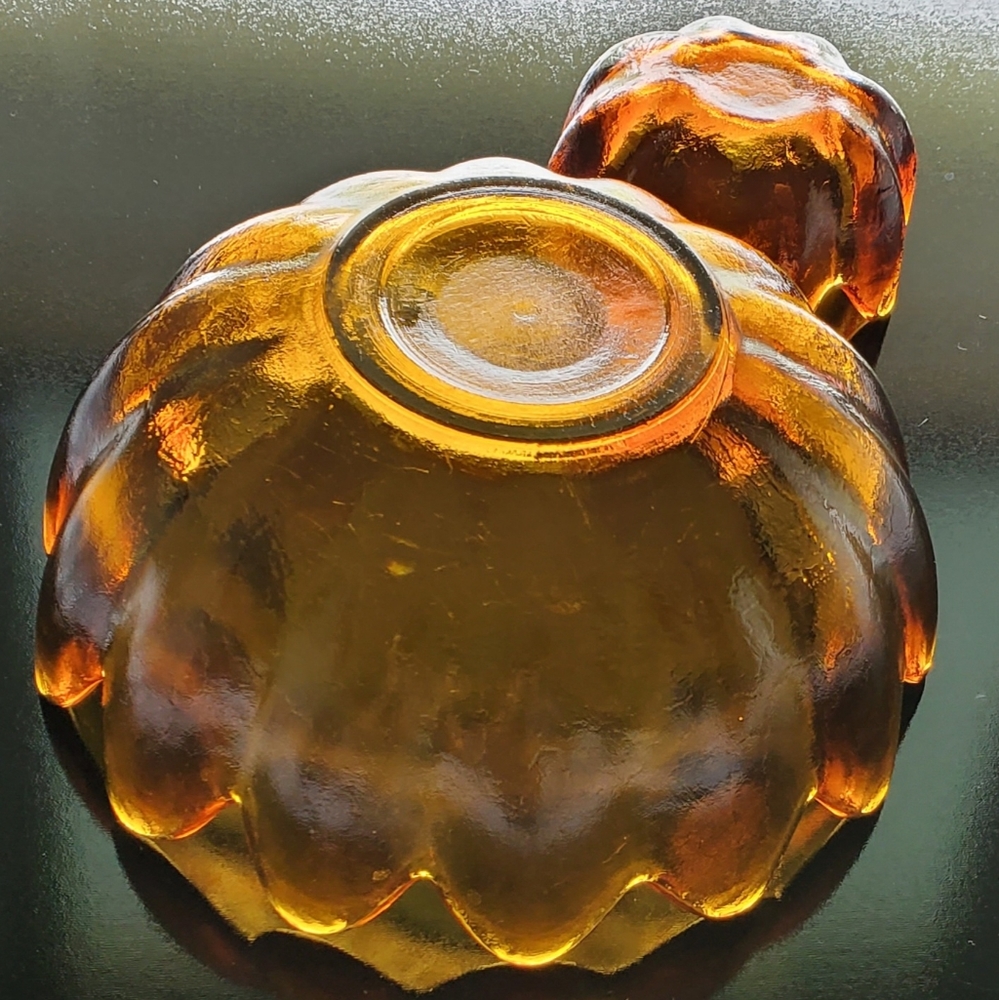 Pair Blenko 10.5" & 5.5" Amber Bowls SAVE $$$ w/ POSH Shipping - Picture 6 of 11